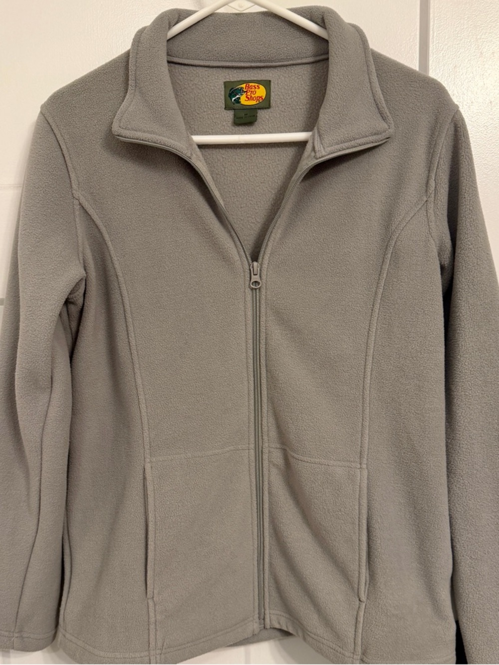 Bass Pro Shops Women's Gray Full-Zip Teddy Fleece Jacket